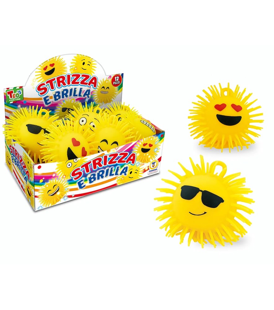 Teo S - Strizza e Brilla Emoticon con Luce 6mdl