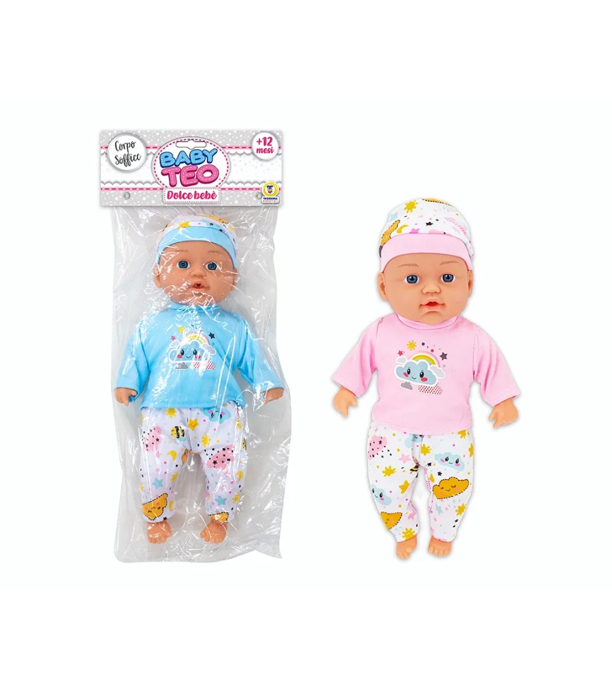Baby Teo - Bambolotto 30 Cm Corpo Soffice 2 Col Ass