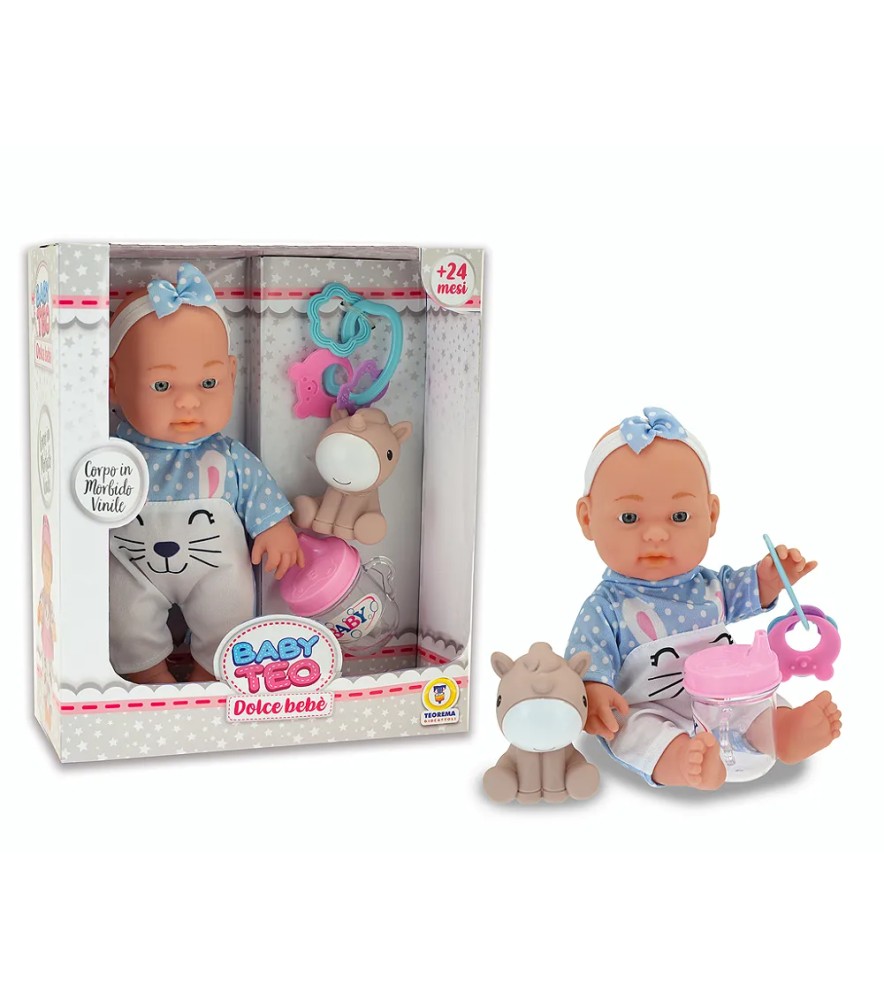 Baby Teo - Bambolotto Gommoso Puro Vinile 25 Cm