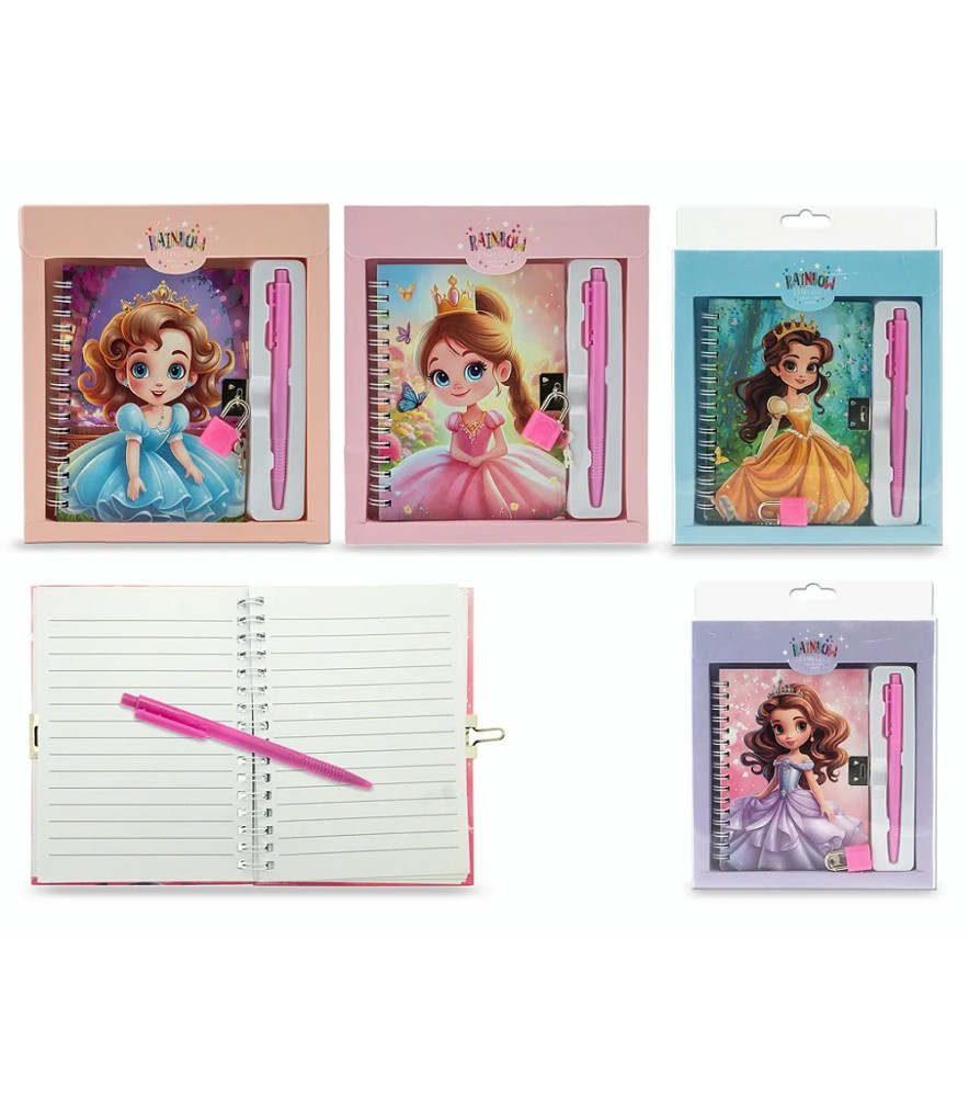 Miss Signorina - Diario Principesse con Penna e Lucchetto