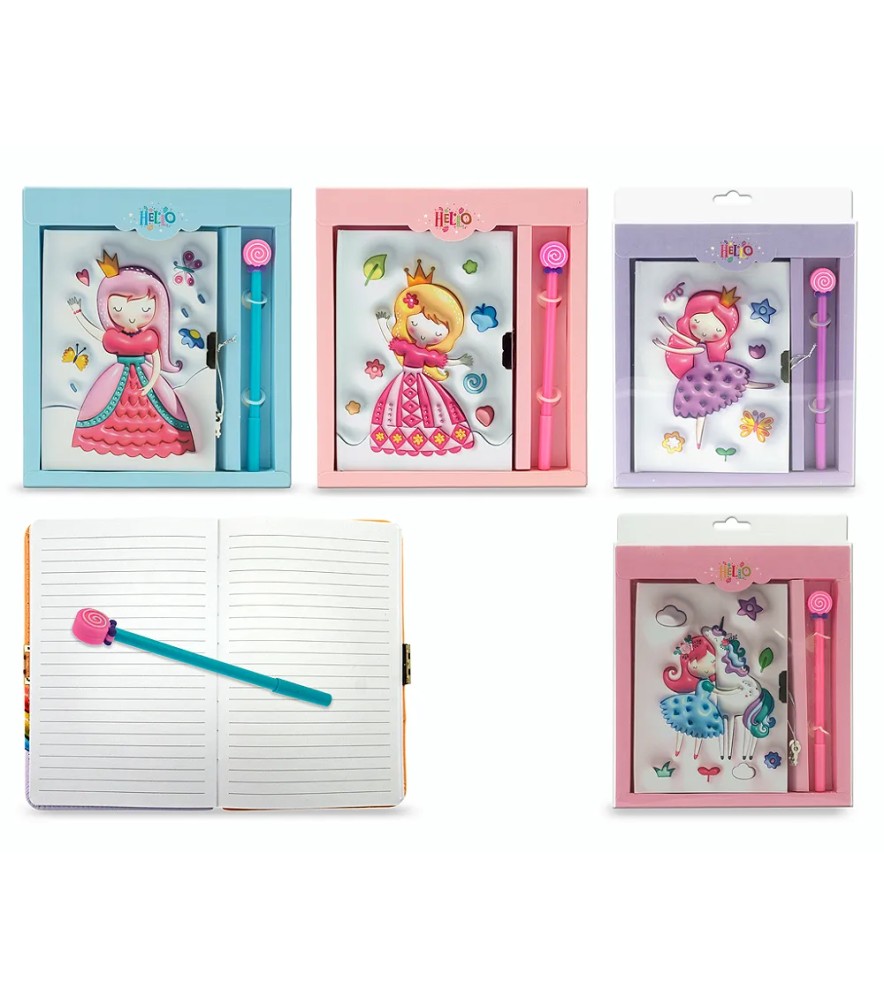 Miss Signorina - Diario Principesse con Penna e Lucchetto