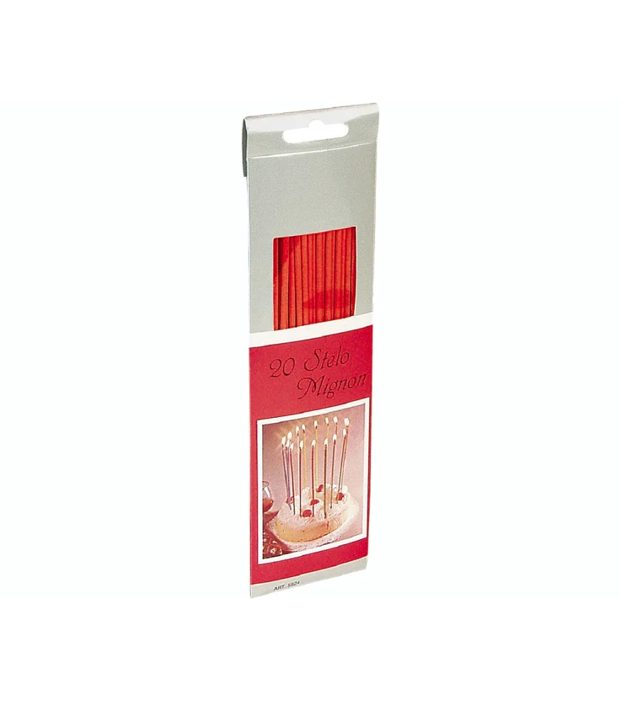 Candele Stelo Mignon 20pzh 19cmø 2,5mm