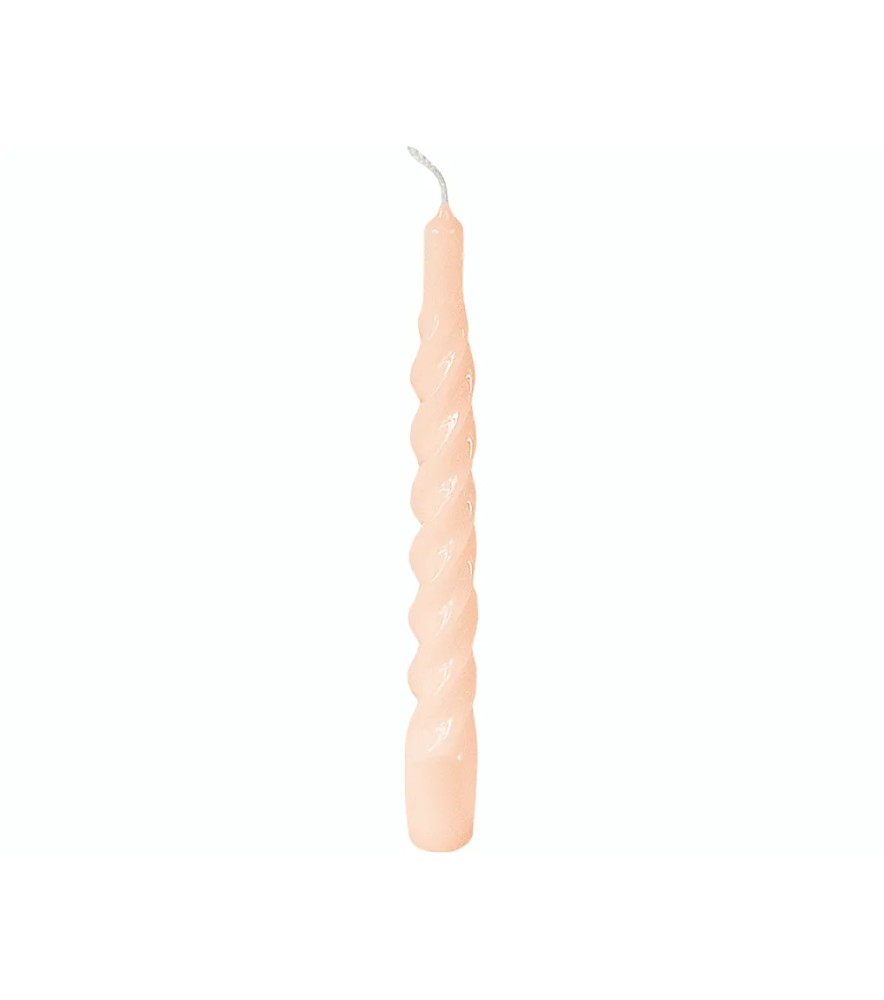 Candele Tortiglione Ornamentali Laccate 6pzh 20cmø 22mm