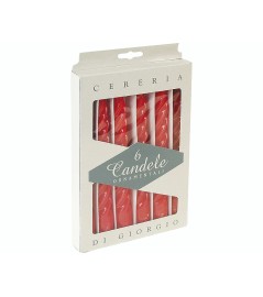 Candele Tortiglione Ornamentali Laccate 6pzh 20cmø 22mm