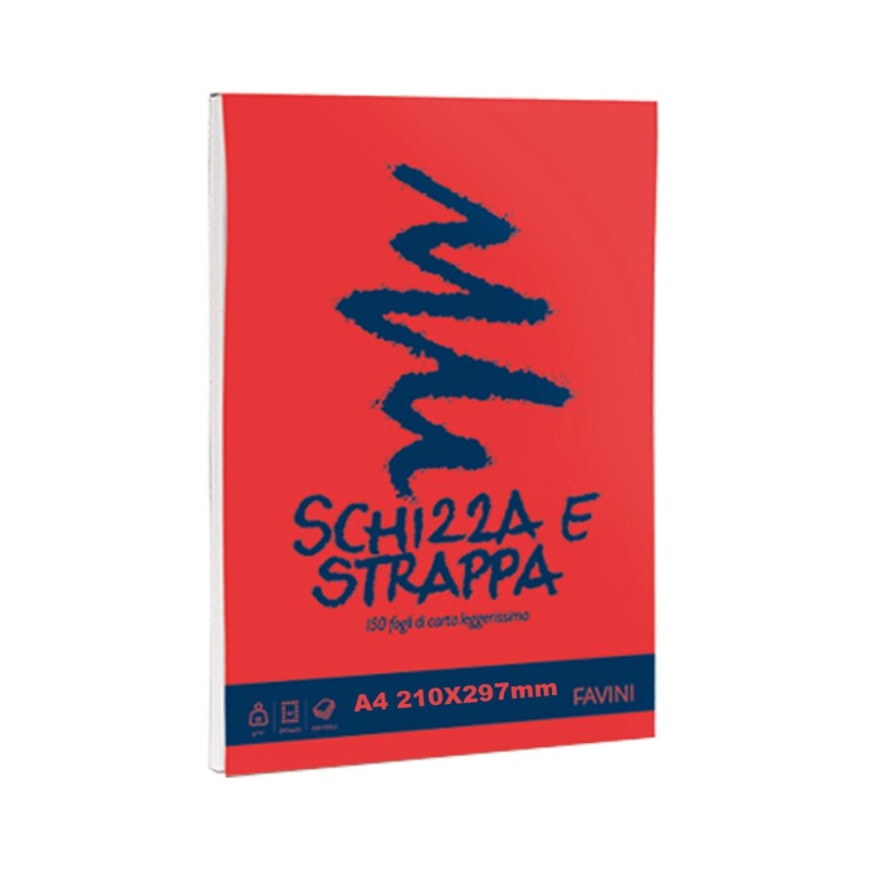BLOCCO SCHIZZI SCHIZZA E STRAPPA