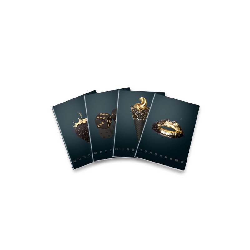 MAXI QUADERNO MONOCROMO GOLD