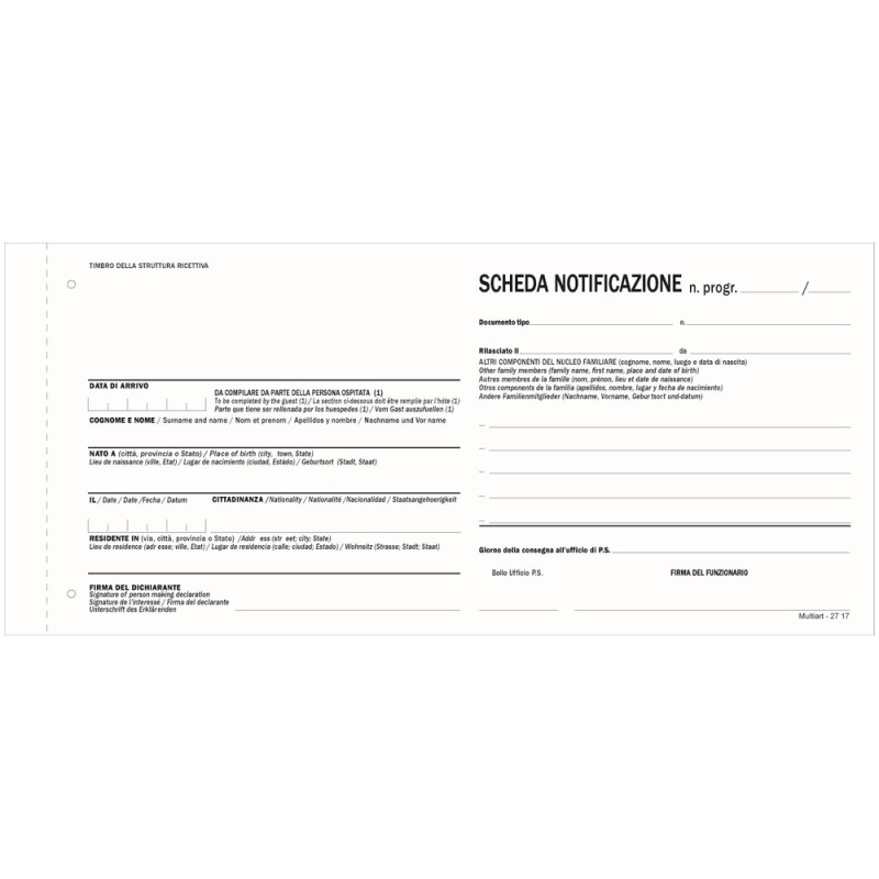 SCHEDE DI NOTIFICAZIONE