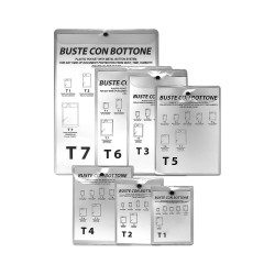 BUSTA CON BOTTONE PVC CRISTAL