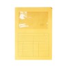 CARTELLINA A L CON FINESTRA SINTEX CON STAMPA CARTONCINO
