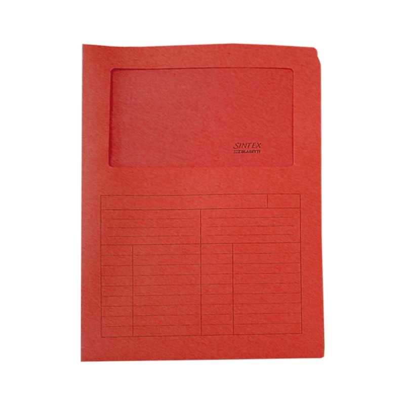 CARTELLINA A L CON FINESTRA SINTEX