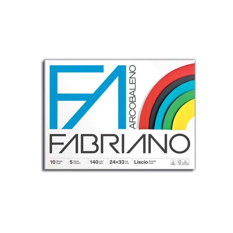 ALBUM CARTA DA DISEGNO FABRIANO ARCOBALENO