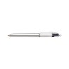 PENNA A SFERA A SCATTO 4 COLORI SHINE SILVER