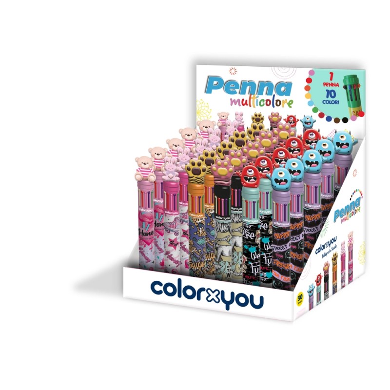 PENNA A SCATTO 10 COLORI