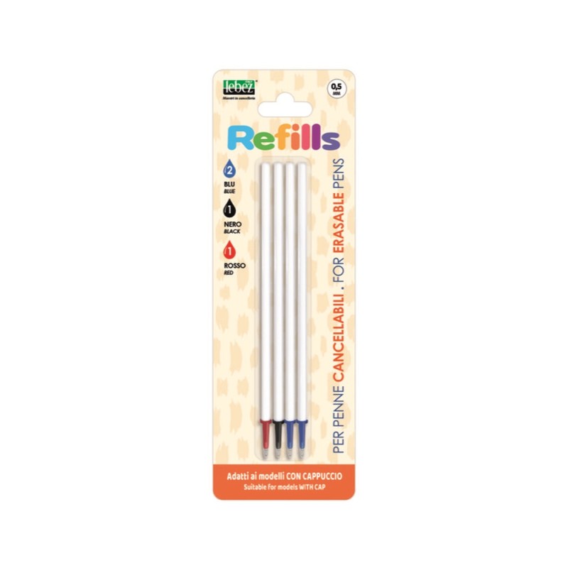 REFILL PER PENNE CANCELLABILI CON CAPPUCCIO