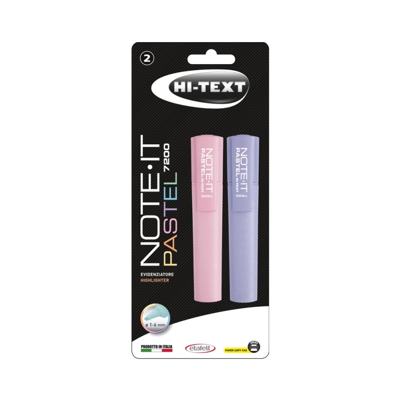 EVIDENZIATORE A PENNA NOTE IT 7200 COLORI PASTELLO