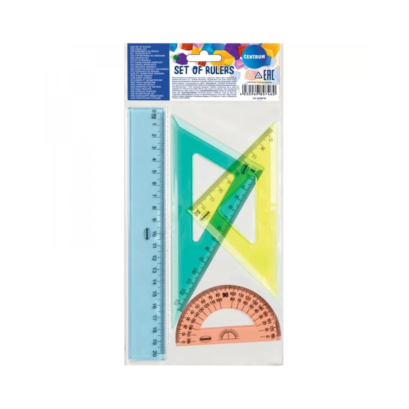SET RIGHE E SQUADRE 20 CM