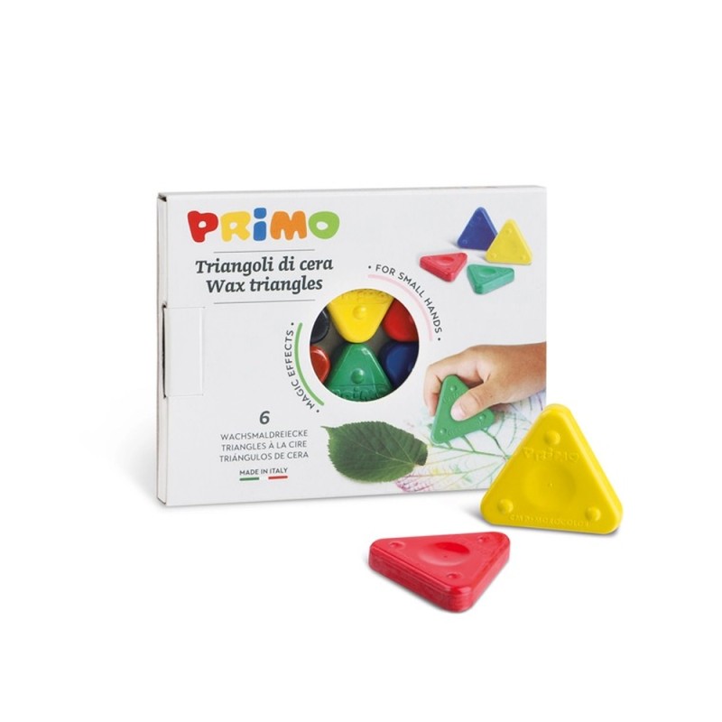 TRIANGOLI DI CERA PER COLORARE
