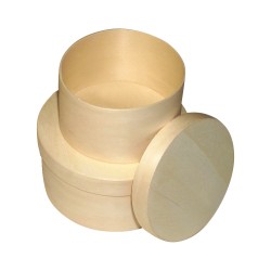 SCATOLE IN LEGNO TONDE DA...