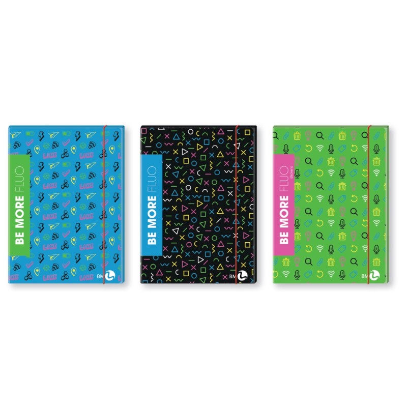 CARTELLA CON ELASTICO BE MORE - 700gr mm 255x350mm 10mm