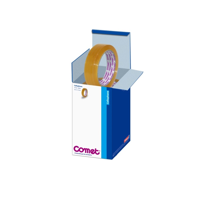 NASTRO ADESIVO COMET TRASPARENTE CARAMELLA