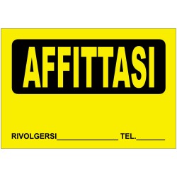 CARTELLO PRESTAMPATO