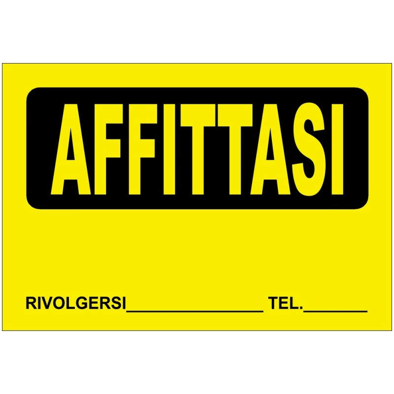CARTELLO PRESTAMPATO