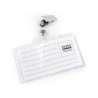 PORTA BADGE/CARTELLINO PVC CON MOLLA