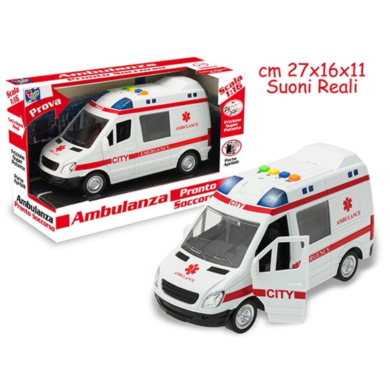 TEO S - AMBULANZA LUCI E SUONI SCALA 1:16