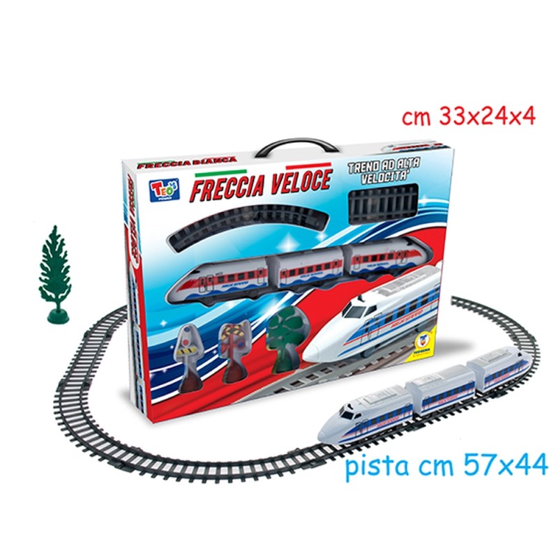 TEO S - TRENO FRECCIA VELOCE PISTA 55X44 CM