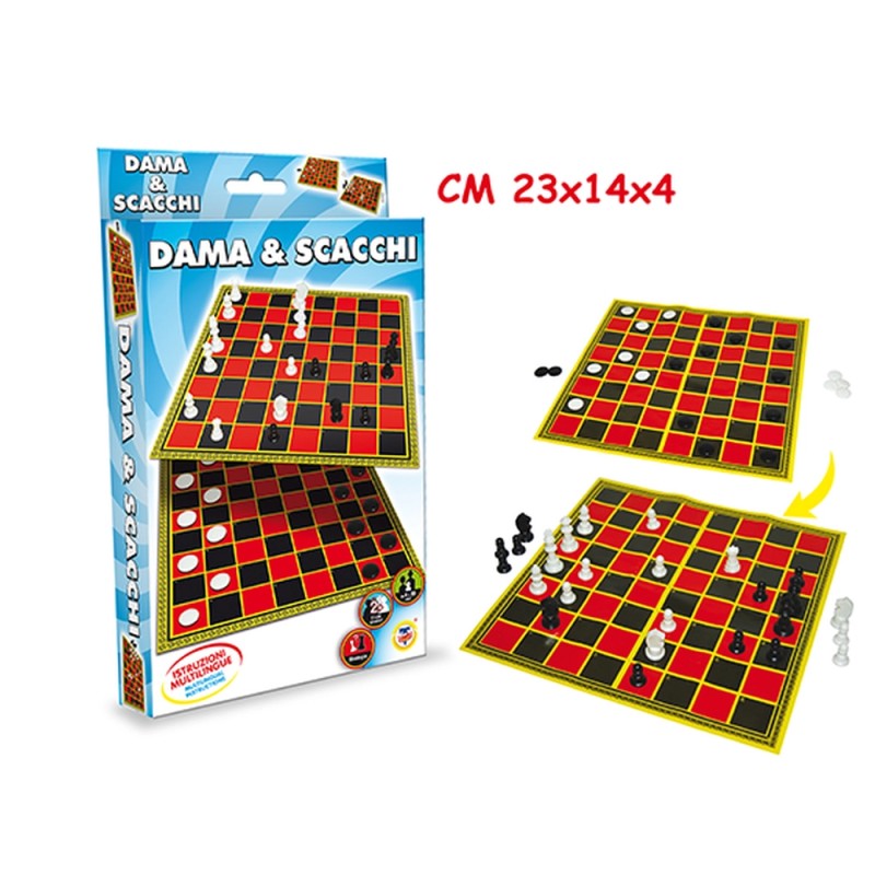 GIOCO DAMA & SACCHI VERSIONE TRAVEL