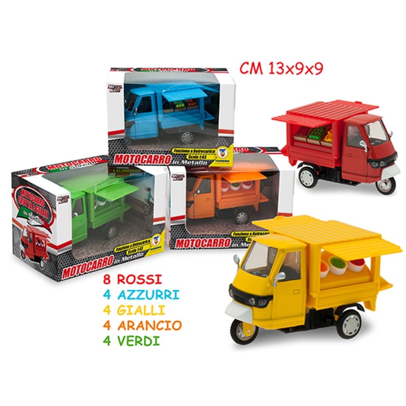 METAL KIDS - MOTOCARRO IN METALLO RETROC. 5 COL.
