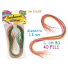 TEO S - SCOUBIDOU MANIA GLITTER 40 PZ 80 CM 1,8MM