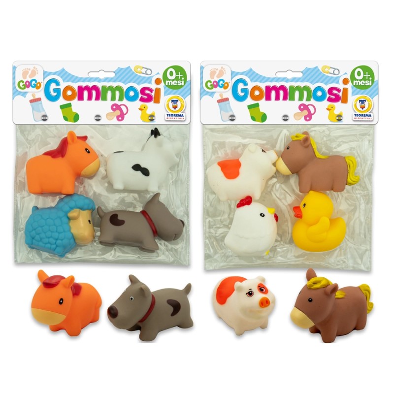 GOGO - GOMMOSI ANIMALI DELLA FATTORIA 2 ASS 4 PZ