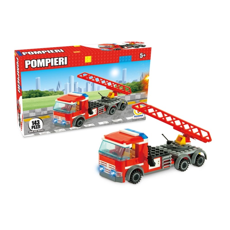 COSTRUZIONI CLICK CLACK POMPIERI 143PZ