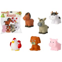 GOMMOLOSI ANIMALI FATTORIA 6PZ