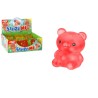 STRIZZ ME ORSO C/PALLINE 8CM 4 COL. 12PZ D/B