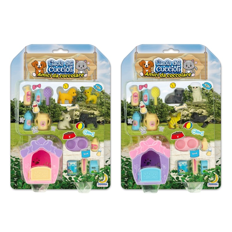 ISOLA DEI CUCCIOLI - PET PLAY SET 2 MDL ASS