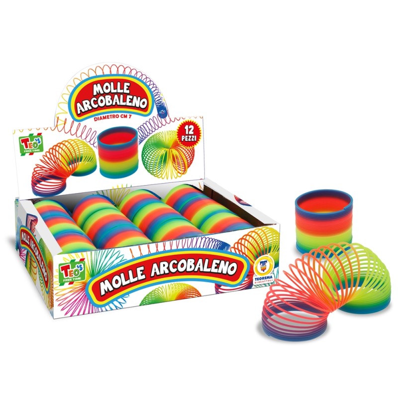 TEO S - MOLLA COLORI ARCOBALENO 12 PZ DISPLAY