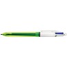 PENNA A SFERA A SCATTO 3 COLORI + GIALLO NEON