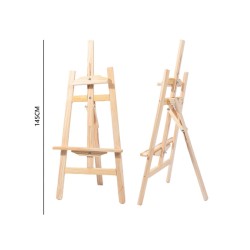 Cavalletto per pittura in legno HC, Cm. 145cm