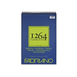 Blocco disegno 1264 a spirale FABRIANO, 180g/m², 50 fogli