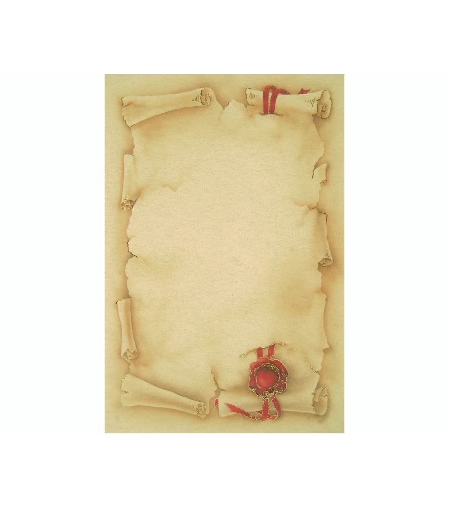 Carta Pergamena Diplomi Decorati Avorio