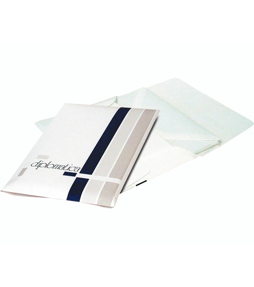 Taschetta Lettere Diplomatica Bianco 10cr+10bspz
