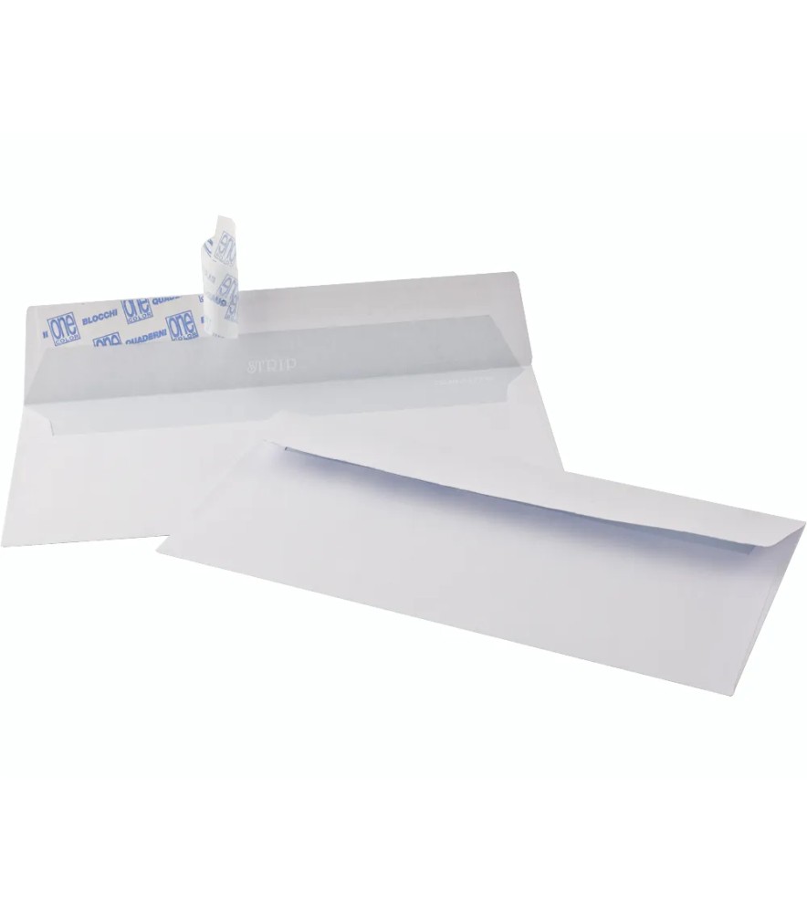 Buste Stampabili con interno coprente Bianco Taglio Quadro Strip a