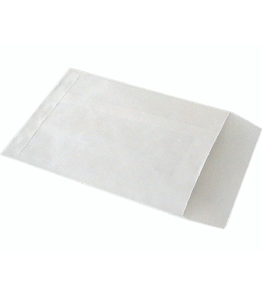 Buste Sacco Bianco Taglio Quadro - Adesiva