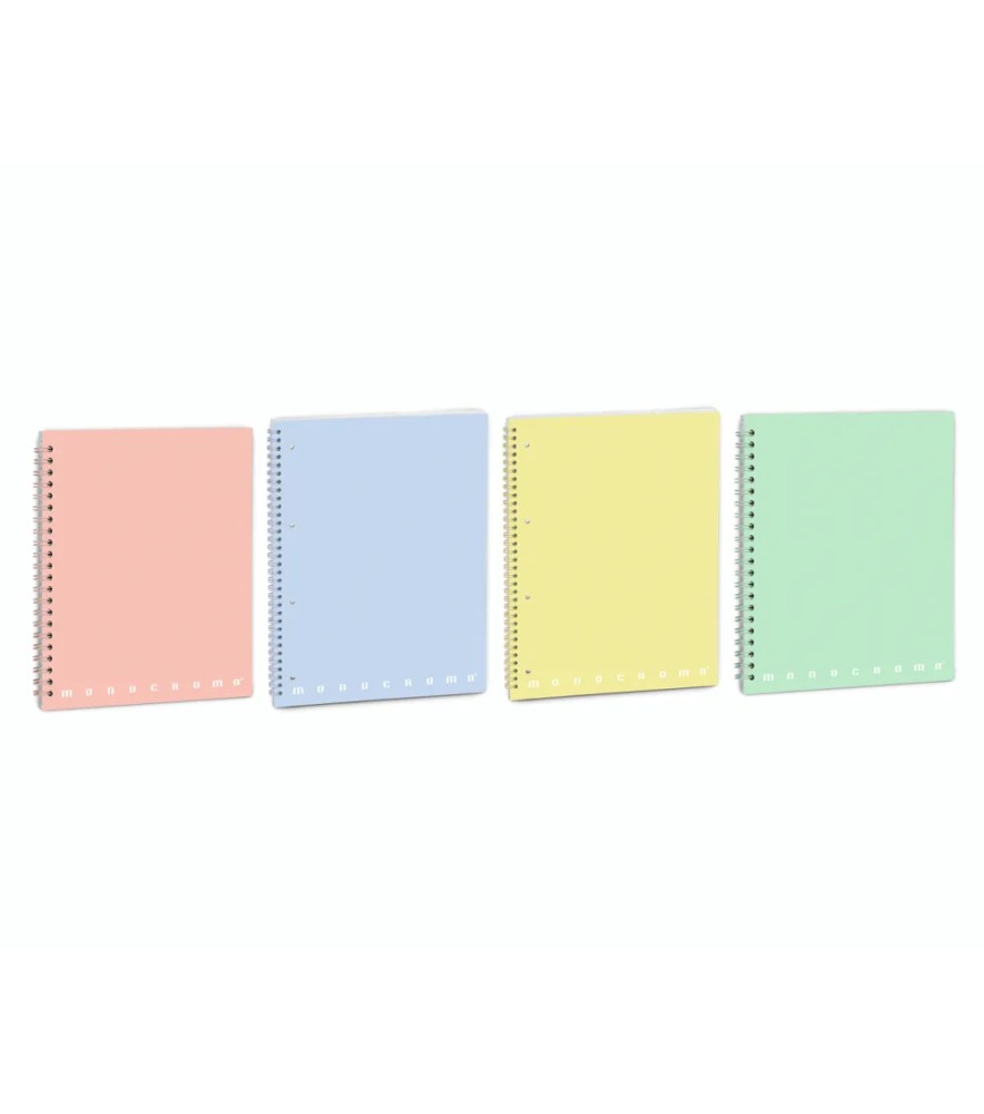 Monocromo Quaderno Spiralato Skip Pastel Ppl 140 pagine 80gr
