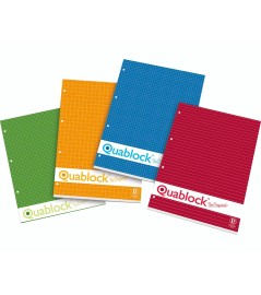 Quablock 100 pagine 80gr Collato Bianca