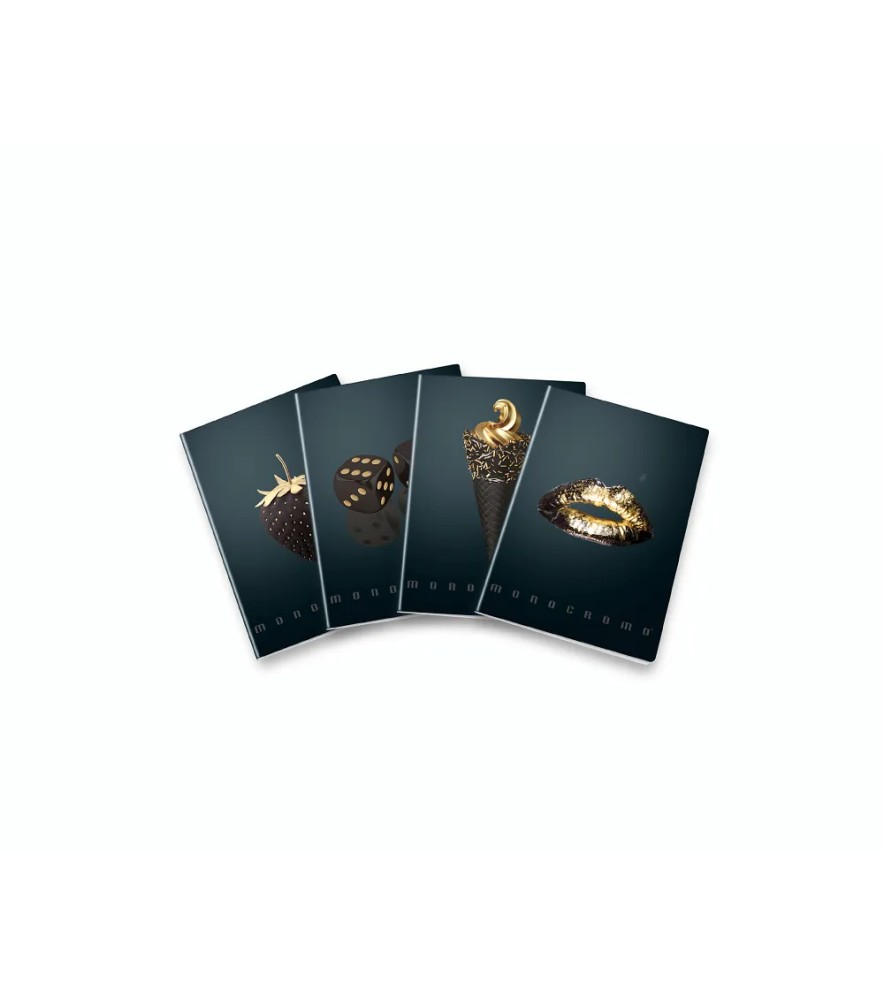 Maxi Quaderno Monocromo Gold 72 pagine 100gr