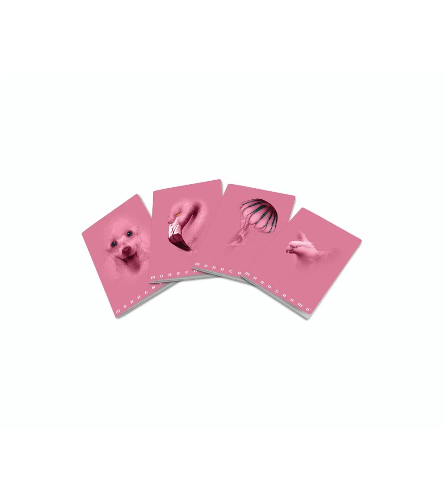 Maxi Quaderno Monocromo Pink 76 pagine 100gr Punto Metallico