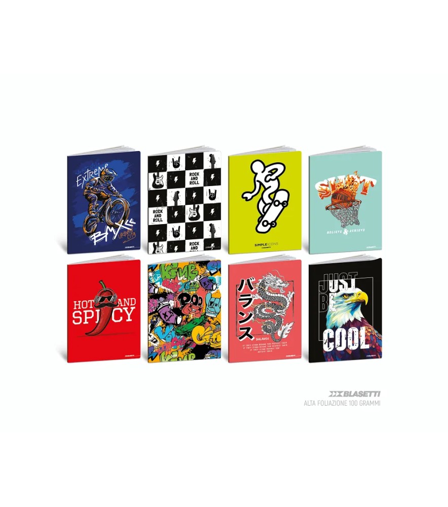 Maxi Quaderno Alta Foliazione Urban Boy 100 pagine 100gr P.m.